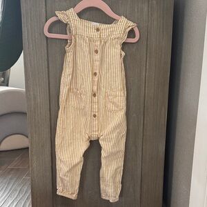 Carter's Yellow Striped Kids Jumpsuit